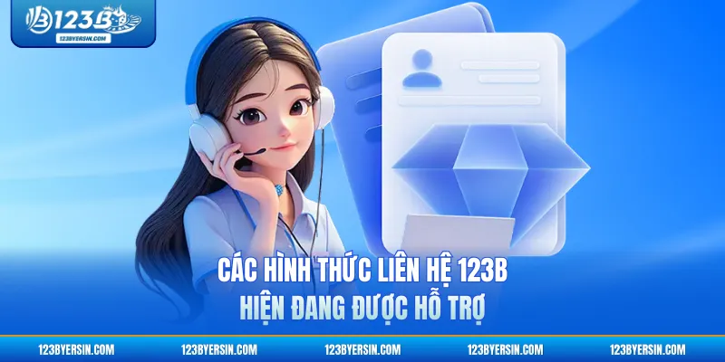 Các hình thức liên hệ 123B hiện đang được hỗ trợ