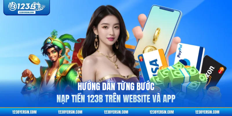 Hướng dẫn từng bước nạp tiền 123B trên website và app