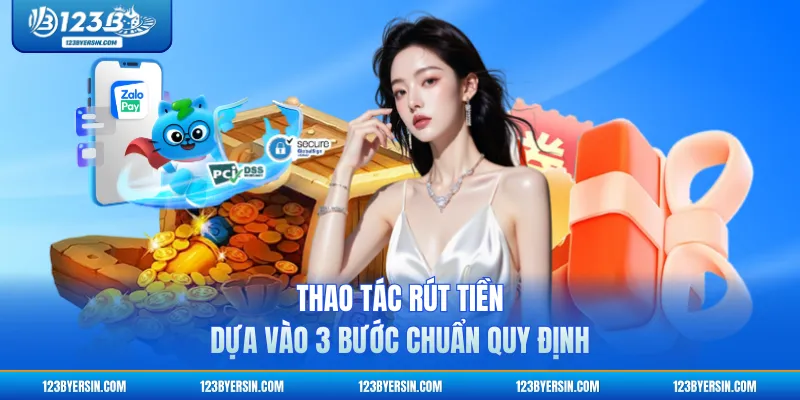 Thao tác rút tiền dựa vào 3 bước chuẩn quy định